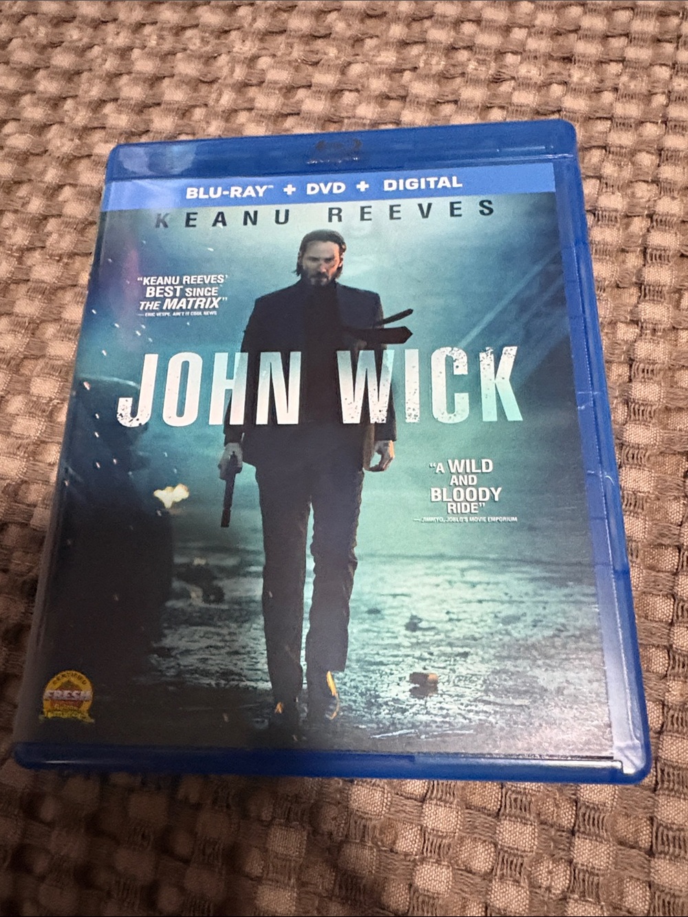 John Wick Blu-ray + DVD + Digital - Blue Case